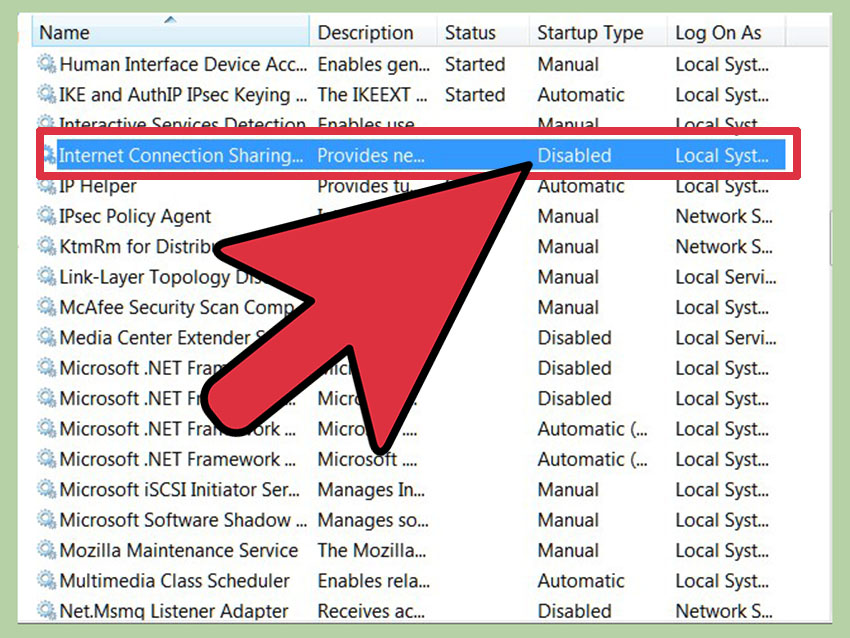 Disable internet connection sharing windows 7 group policy